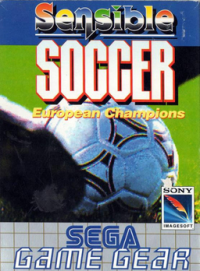 Sensible Soccer PAL Sega Game Gear  box art